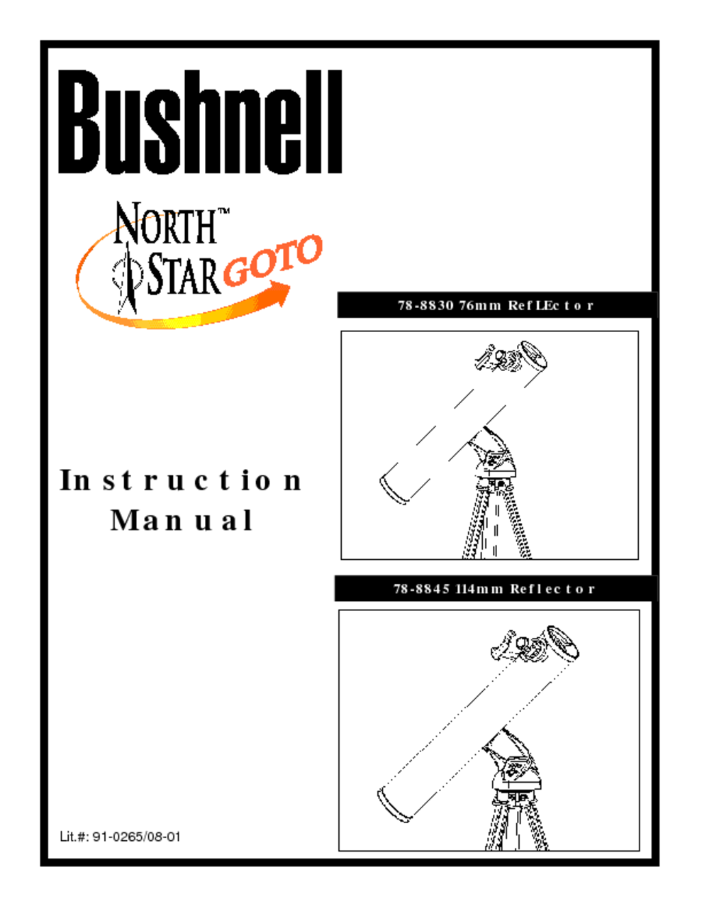 Bushnell Northstar Telescope 78 8831 User Manual